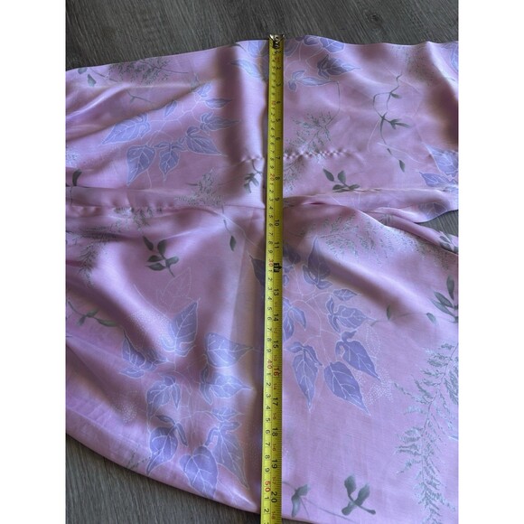 Vtg 90s California Dynasty Pink Satin Cami Pajama Pants 2 Pc Set Lace Trim M - Picture 10 of 11